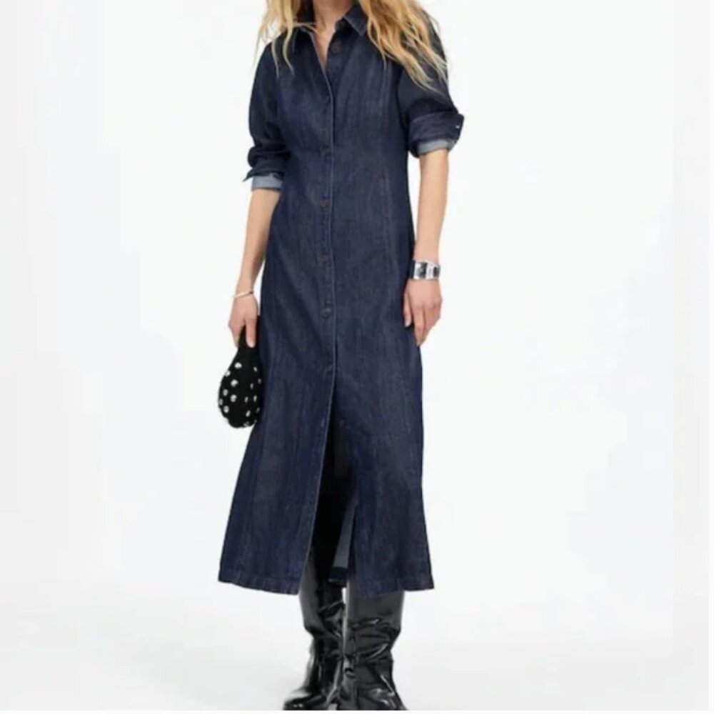 Madewell Long Sleeve Midi Shirtdress